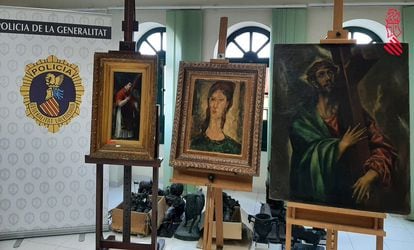 Tres obras falsas de Modigliani, El Greco y Goya que iban a venderse por 12,5 millones en el mercado negro.