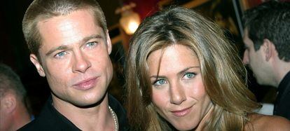 Brad Pitt y Jennifer Aniston en una imagen de mayo de 2004, un año antes de su divorcio
