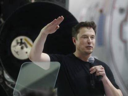 Elon Musk, durante una conferencia.