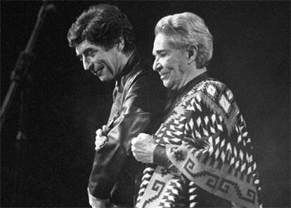 Joaquín Sabina y Chavela Vargas, en el homenaje a Alfredo Jiménez.