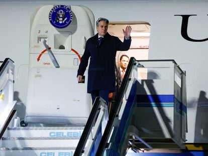 El secretario de Estado, Antony Blinken, el viernes, a su llegada a Estambul