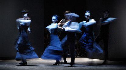 Carlos Saura ha presentado hoy su espectáculo "Flamenco hoy" en el Barcelona Teatre Musical (BTM).