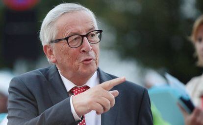 El presidente de la Comisión Europea, Jean-Claude Juncker, en Salzburgo, este miércoles.