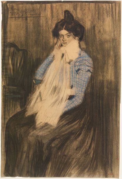 'Lola, germana de l'artista', pintada per Picasso el novembre del 1899.