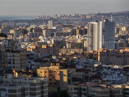Vista panorámica de la ciudad de Málaga.