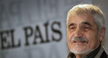 Serge Latouche, este lunes, en la Nau de la Universitat de València.