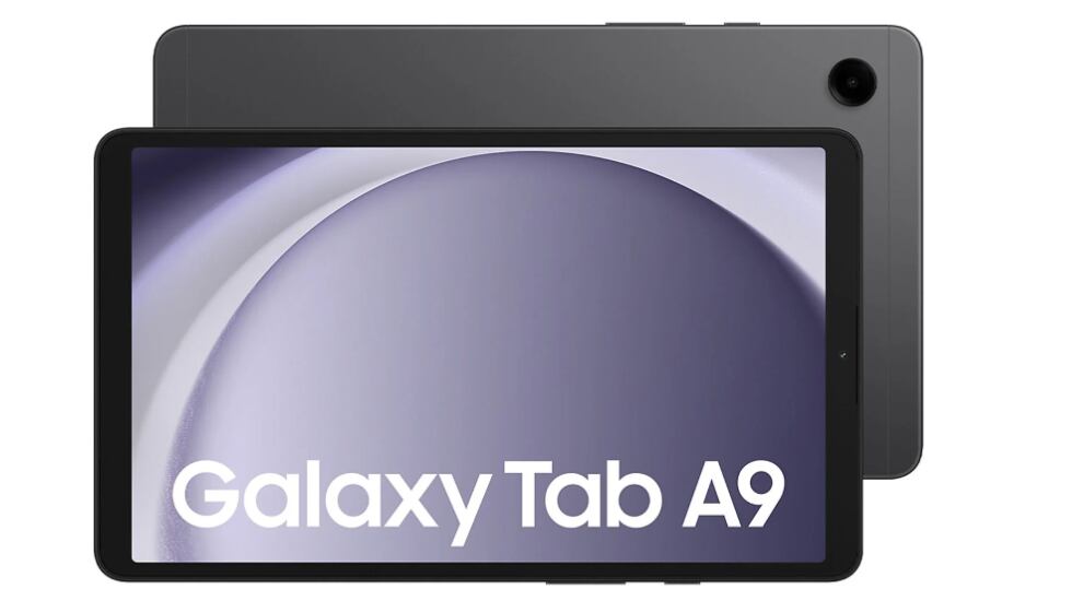 Vista frontal de la 'tablet' barata Galaxy Tab A9.