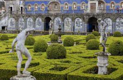 Jardines del palacio de Fronteira, en Lisboa.