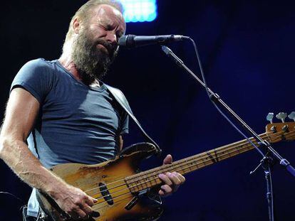 Sting, el 20 de junio de 2015, durante una actuación en Nimes (Francia)