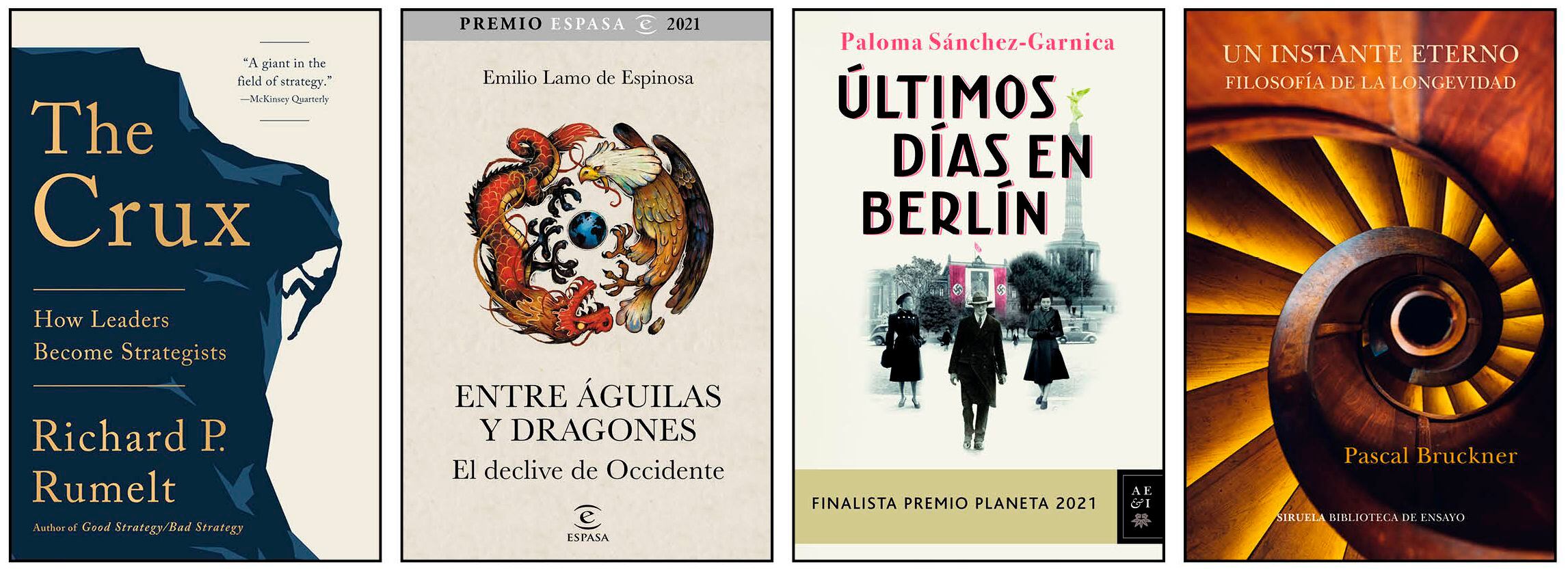 Libros recomendados por Tobías Martínez, Juan José Brugera, Gabriel Escarrer y Ramón Aragonés.