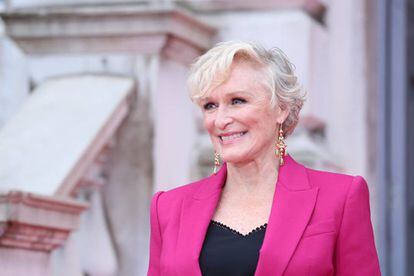Glenn Close en el estreno de 'La buena esposa' en Londres.