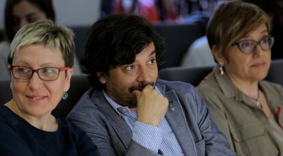Carmen Andrés, Daniel Mòdol i Montse Ballarín.