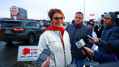 La candidata republicana a la Cámara de Representantes por Alaska, Sarah Palin, el pasado 8 de noviembre, día de las elecciones.