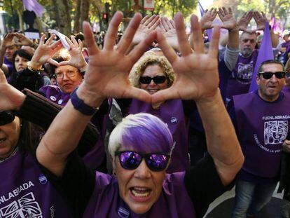 Manifestaci&oacute;n en Madrid contra la violencia machista el pasado noviembre.