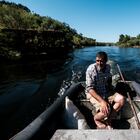 Francisco Pinto, uno de los pocos pescadores que quedan en la localidad de Ortiga, en el concejo portugués de Mação.