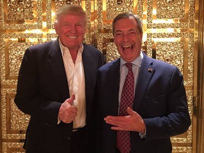 Donald Trump con Nigel Farage