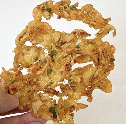 Tortillita del restaurante Surtopía, de José Calleja. J.C. CAPEL