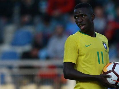 Vinicius Júnior, con Brasil sub-20. 