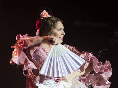 La cantaora granadina Estrella Morente, sobre el escenario del Teatro Circo Price de Madrid.