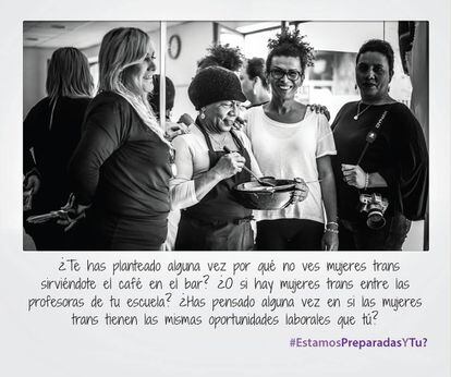 Postal de la campaña #EstamosPreparadasYTu?, cedida por Médicos del Mundo.