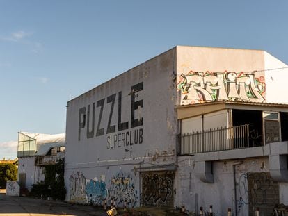 Edificio que albergaba la discoteca 'Puzzle', en Valencia
