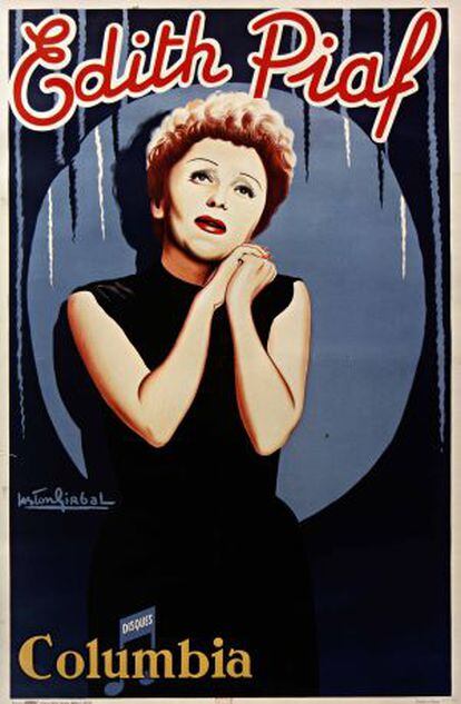 Cártel promocional de Edith Piaf.