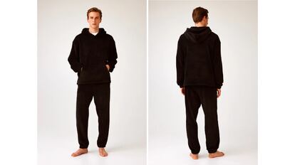 H&M presenta un pijama de manga larga para afrontar el invierno con garantías mientras dormimos.