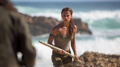 Alicia Vikander, en 'Tomb Raider'.