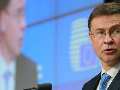 El vicepresidente económico de la Comisión, Valdis Dombrovskis.