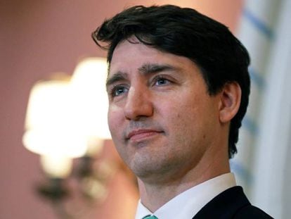 Trudeau durante una reunión del Gobierno en Ontario, el 1 de marzo.
