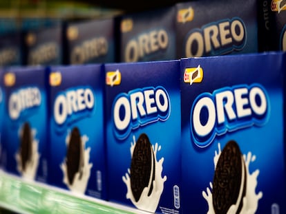 Paquetes de galletas Oreo, marca propiedad de Mondelez.