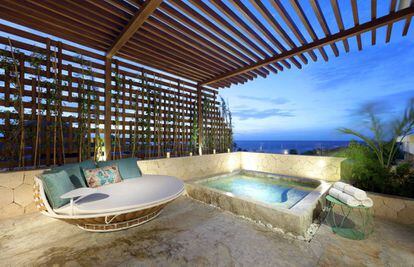Suite del TRS Yucatan Hotel, en la Riviera Maya.