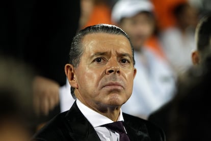 El exjuez argentino Norberto Oyarbide, asistente a un partido de tenis en Tigre en 2012.