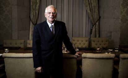 Borrell, en una entrevista en la sede del Ministerio de Asuntos Exteriores, en Madrid el pasado 30 de octubre.