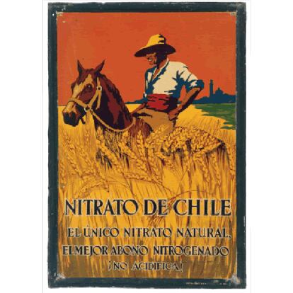 Nitrato de Chile: Publicidad de abonos para una españa abrumadoramente agrícola