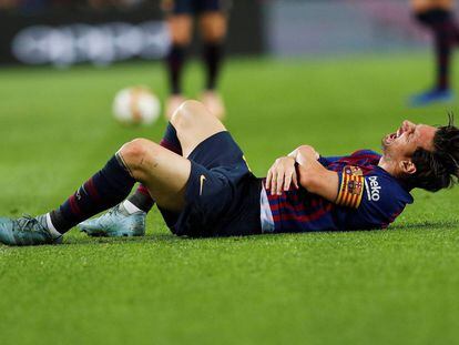 Leo Messi, cae lesionado