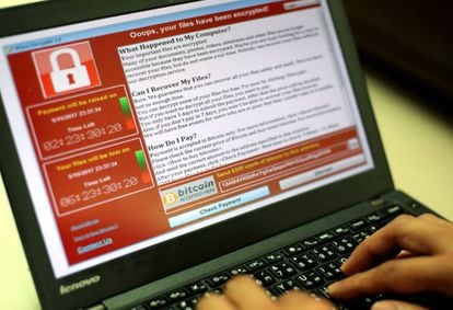 Ejemplo del ciberataque 'ransomware' aque golpeó al mundo el viernes 12 de mayo de 2017.