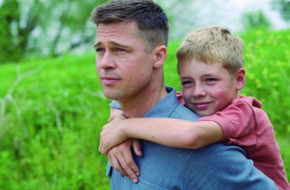 Brad Pitt, en un momento de El árbol de la vida
