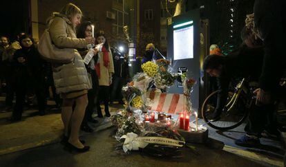 Homenaje al ciclista atropellado en la calle Alberto Alcocer.