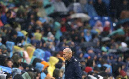 Zinedine Zidane, durante el &uacute;ltimo Real Madrid-Villarreal