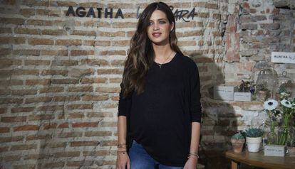 La periodista Sara Carbonero durante un acto como imagen de la firma Agatha by Sara.
