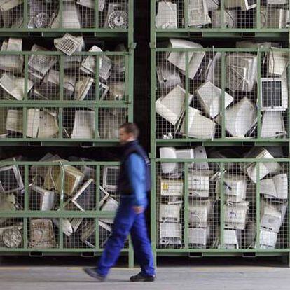 Centro de reciclaje de ordenadores.