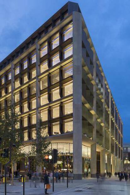 El nuevo rascacielos Bloomberg en Londres.