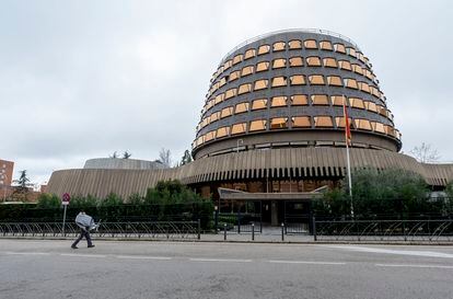Edificio que alberga la sede del Tribunal Constitucional en Madrid, el pasado 29 de diciembre.