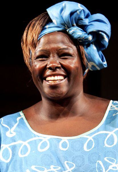Wangari Maathai, en una fotografía tomada el pasado junio.