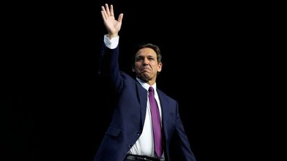 Ron DeSantis en Des Moines (Iowa), el 14 de julio.