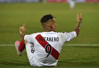 Guerrero, durante el partido