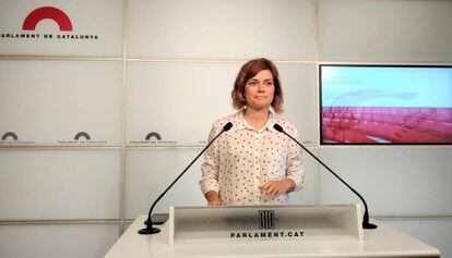 Elisenda Alamany, portavoz de Catalunya en Comú en el Parlament.