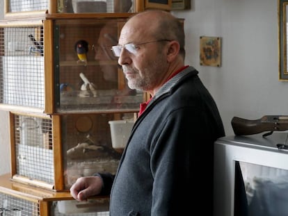 Jos&eacute; Antonio Arrabal en su casa en febrero.