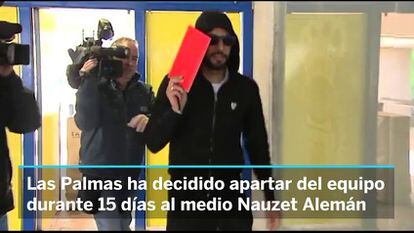 Las Palmas aparta del equipo a Nauzet tras su altercado en la discoteca